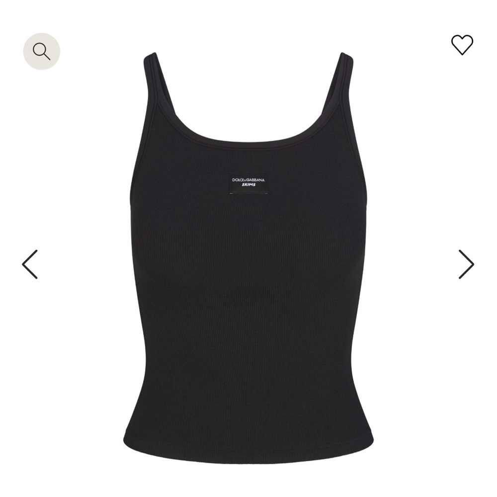 Dolce Gabbana x Skims Cotton Rib Scoop Tank